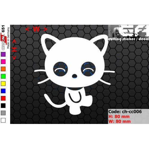 Jual ea cutting sticker / decal Code: ch-cc006 ( chococat ) | Shopee ...