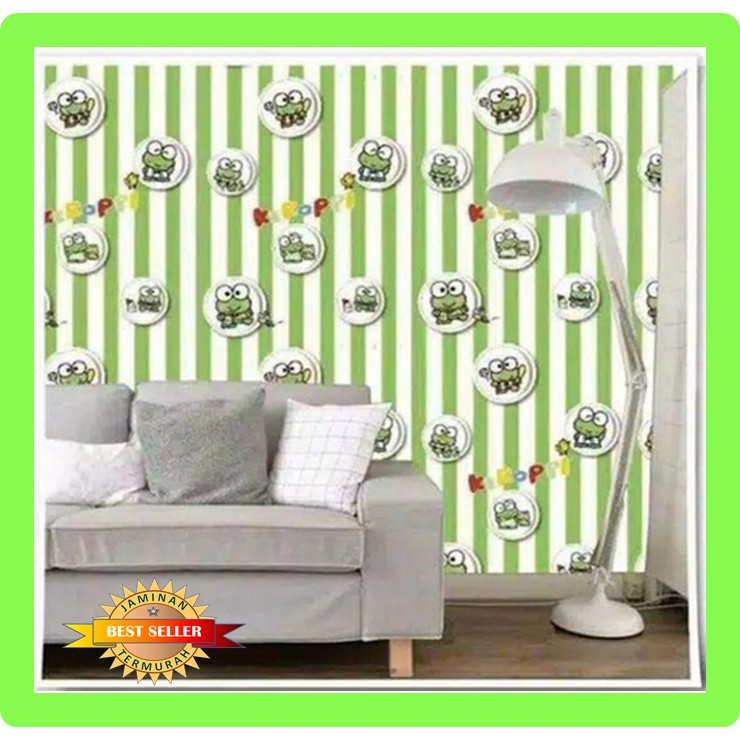 Jual WALLPAPER DINDING UKURAN 10 MTR X 45CM MOTIF KEROPI