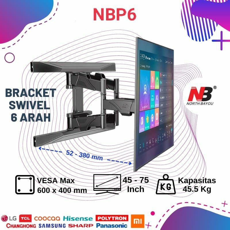 Jual Braket Tv Bracket Tv Swivel North Bayou