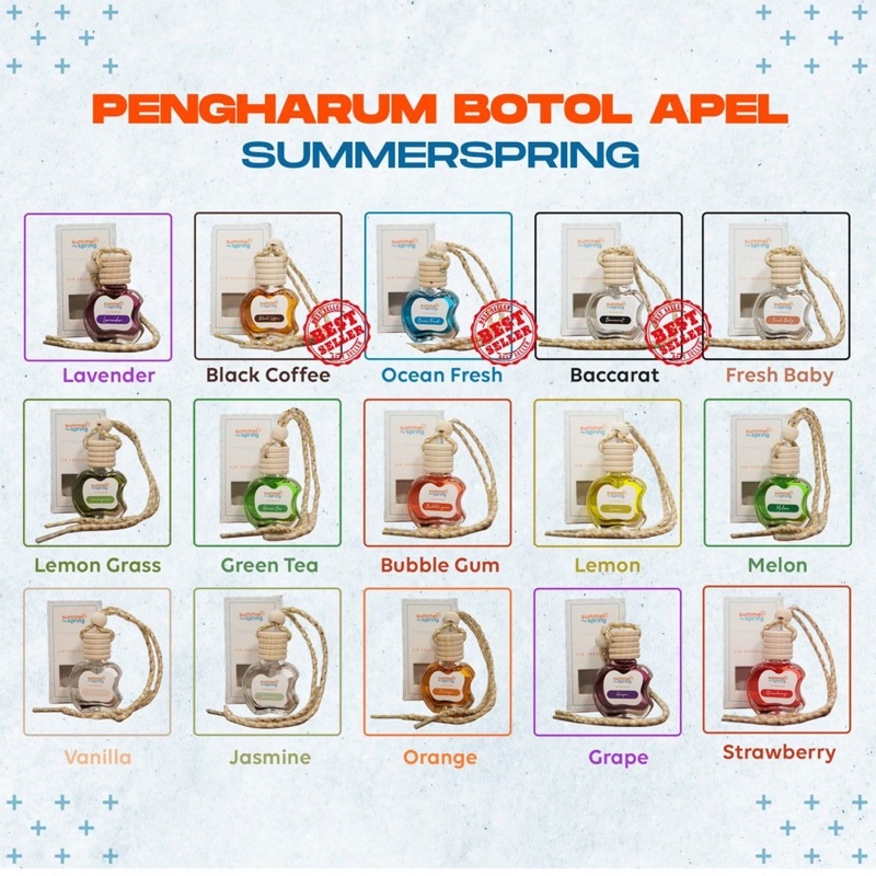 Jual SUMMER SPRING BOTOL APEL 10 ML / Pengharum Ruangan/Lemari/Toilet ...