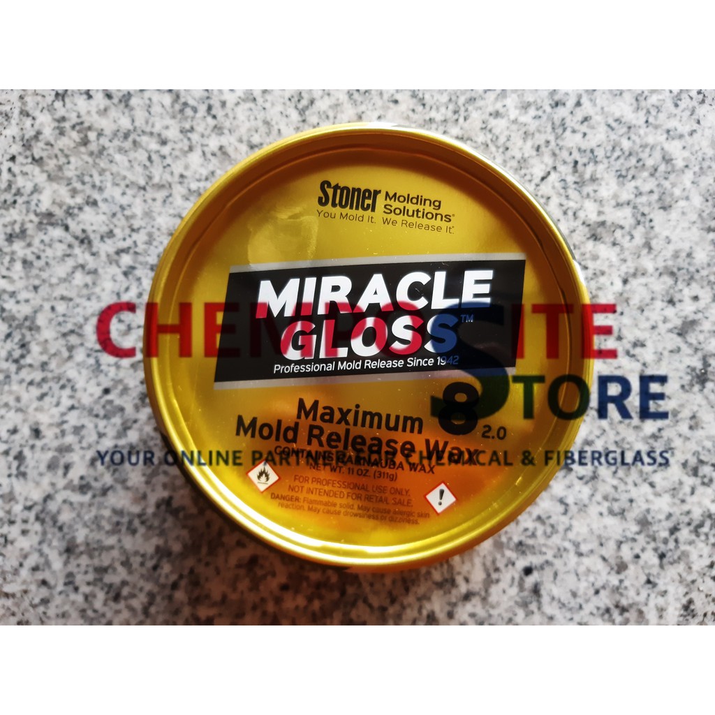 Jual miracle gloss 2.0 mirror glaze / mirror wax / mold release wax / anti lengket cetakan