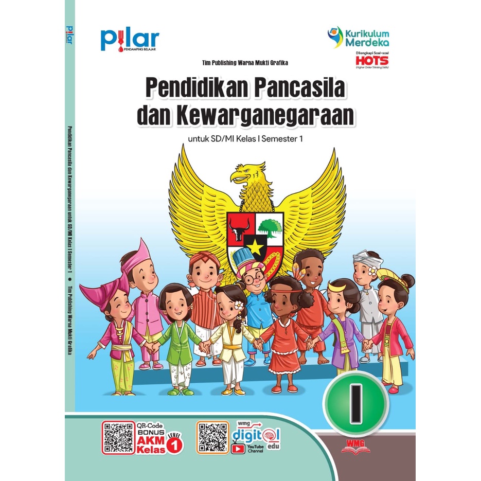 Jual BUKU SISWA PPKN SD KELAS 1 SMT 1 - KURIKULUM MERDEKA - PILAR ...