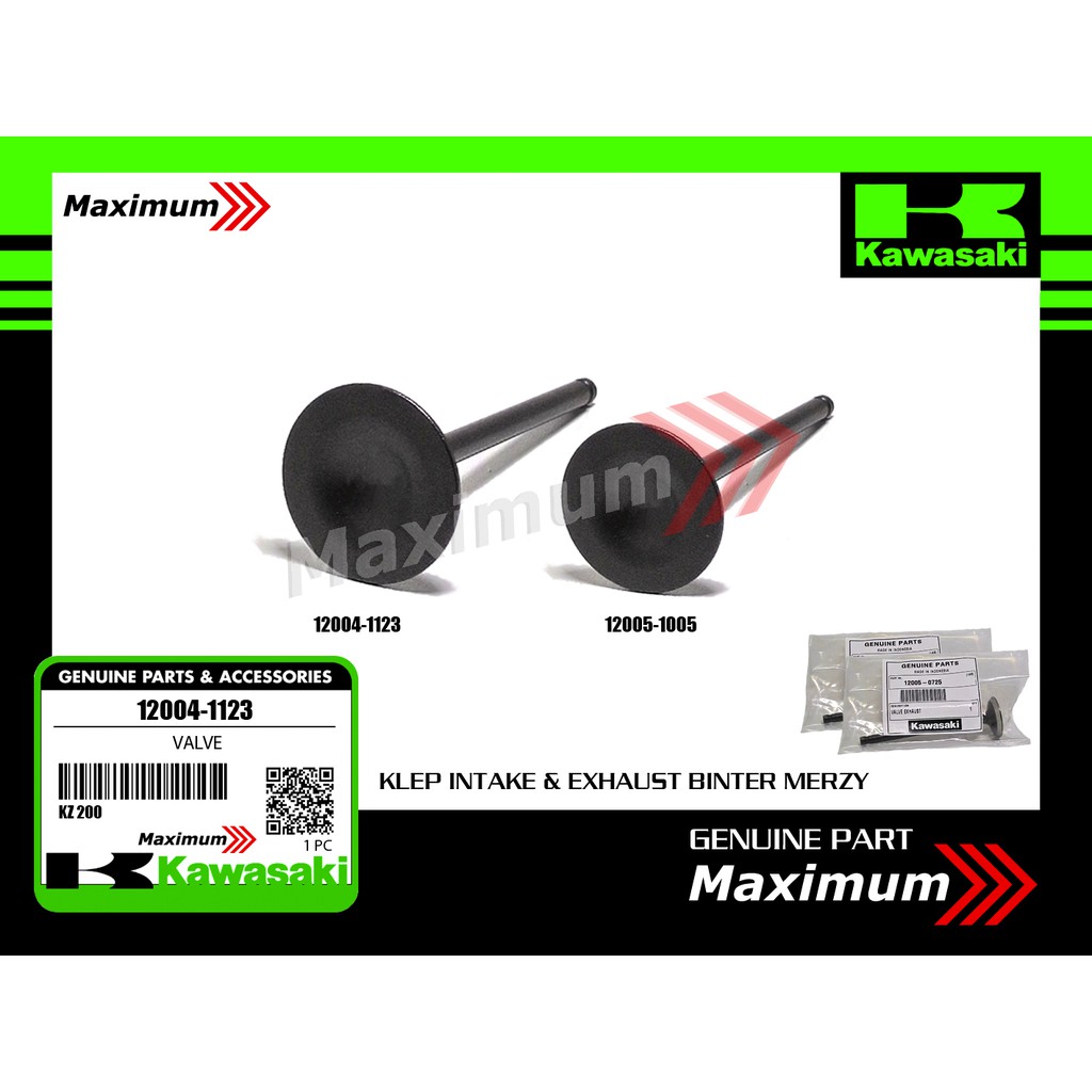 Jual Kawasaki Klep Set Binter Merzy/ Klep In-Ex Binter Merzy/ Klep ...