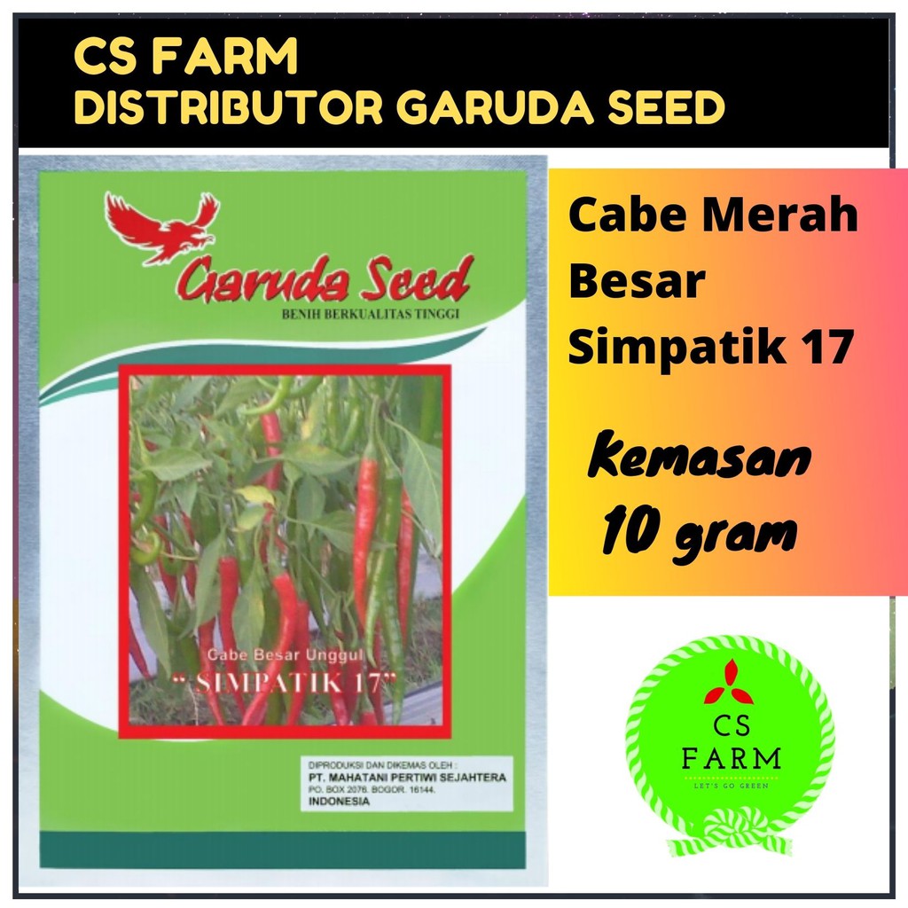 Jual Benih Cabai Cabe Merah Besar 10gr Garuda Seed Shopee Indonesia