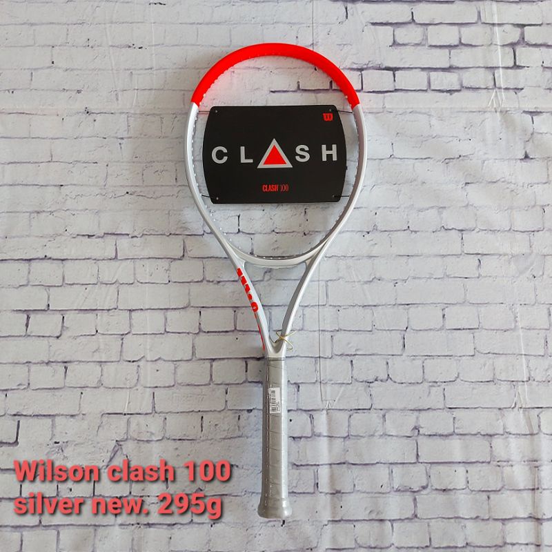 Jual Raket Wilson Clash 100 Silver New ( 100/295gr ) | Shopee Indonesia