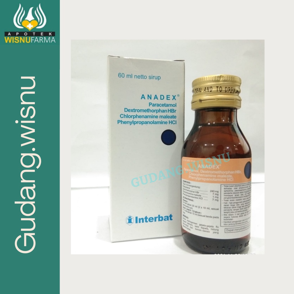 Jual ANADEX SIRUP 60ML obat batuk pilek demam Shopee Indonesia