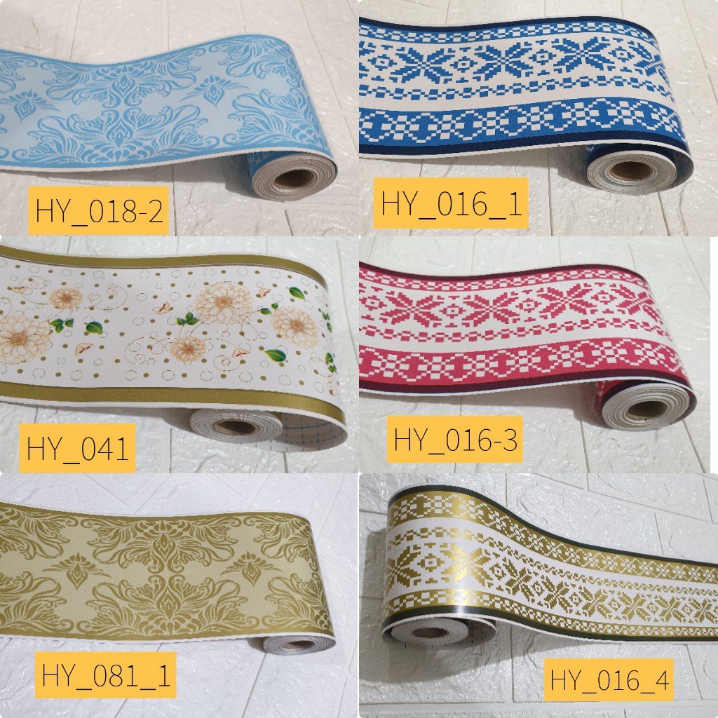 Jual Wallpaper Sticker Dinding List Border Dinding 10,5cm x 10M List