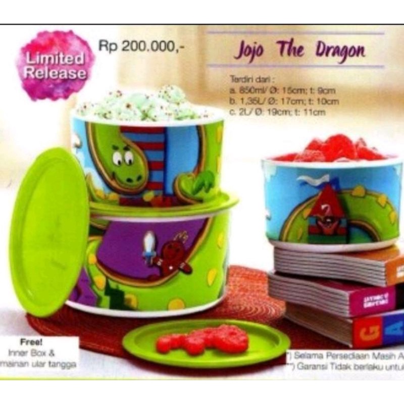 Jual tupperware Happy dan jojo canister - tupperware happy canister ...