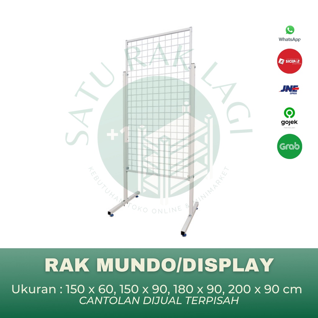 Jual Rak Mando Mundo 150 x 60 cm Wiremesh Wiremash Display Aksesoris ...