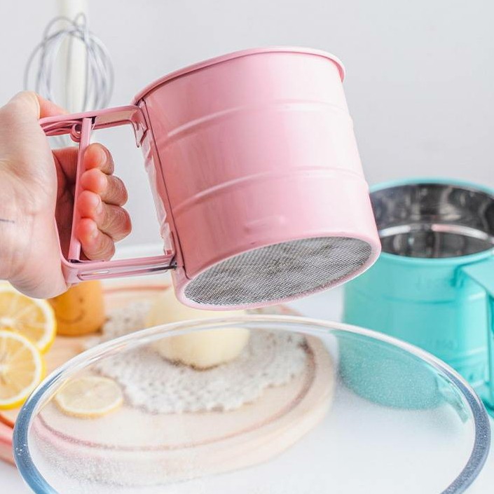 Jual Color Stainless Flour Sifter / Saringan Ayakan Tepung | Shopee ...