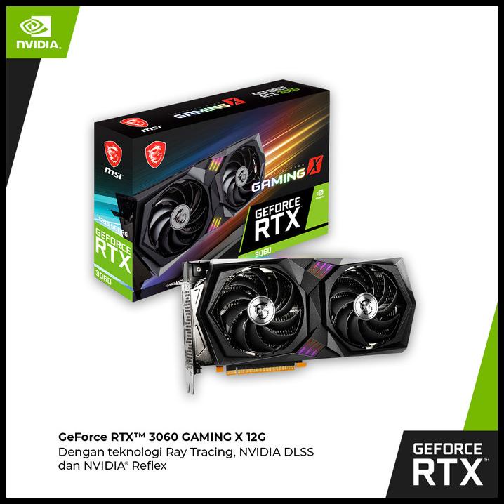 Jual Msi Geforce Rtx 3060 Gaming X 12G | Geforce Rtx 3060 12Gb Gddr6 ...