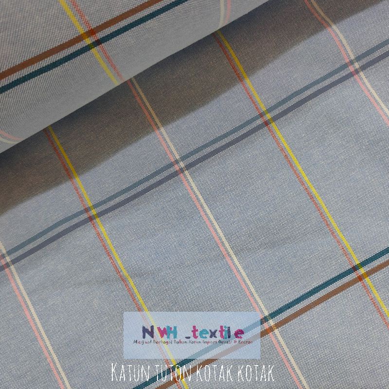 Jual KATUN TUTON ITALY KOTAK IMPORT BAHAN KEMEJA | Shopee Indonesia