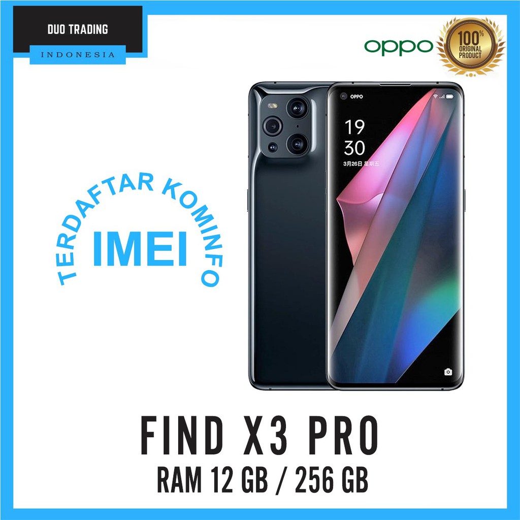 Jual OPPO FIND X3 PRO RAM 8GB ROM 128GB GARANSI RESMI OPPO