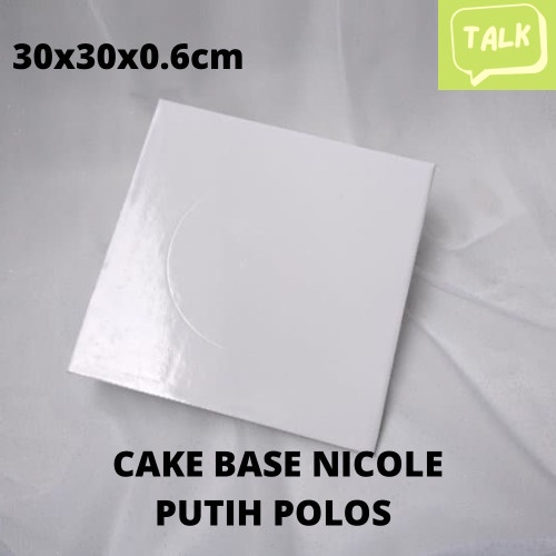 Jual Tatakan Alas Kue Cake Board Base Nicole Putih Hitam Polos Ukuran Cm Hitam Shopee