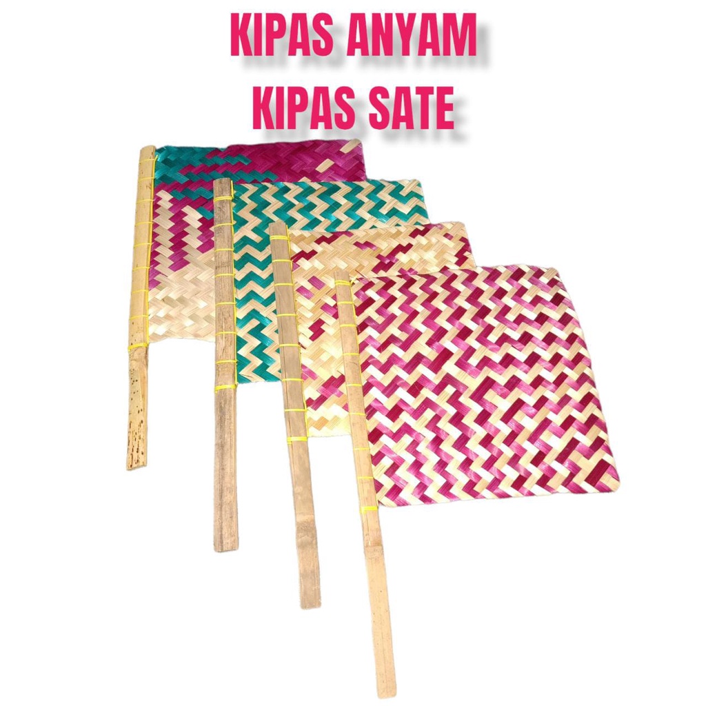 Jual Kipas Anyaman Bambu Hihid Anyaman Bambu Kipas Sate Shopee Indonesia 3218