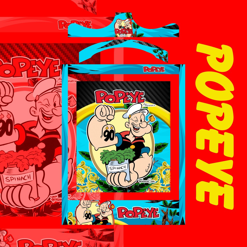 Jual STICKER SANGKAR KOTAK POPEYE SPINACH | Shopee Indonesia