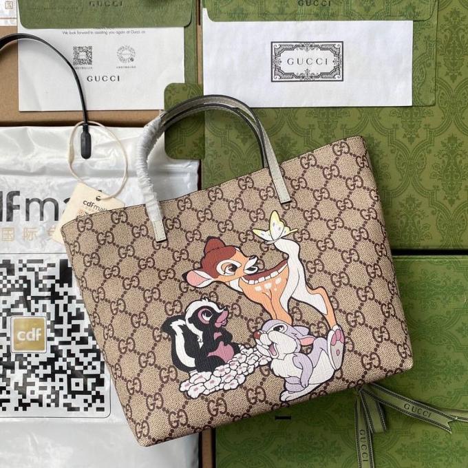 TAS KERJA WANITA CEWEK GUCCI BAMBI TOTE BAG ORIGINAL QUALITY IMPORT VI DC45DFC6