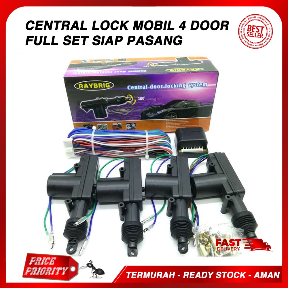 Jual Central Lock Mobil Komplit Universal Modul Central Lock Mobil Lengkap Shopee Indonesia