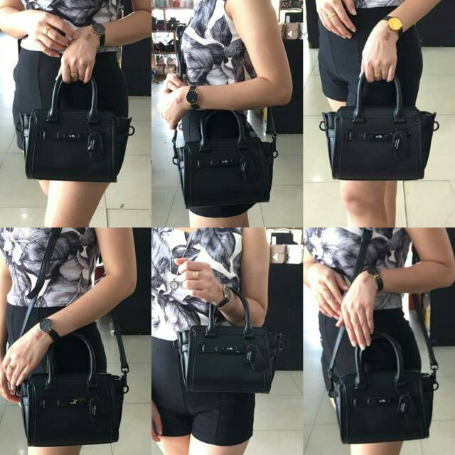 Coach swagger black online matte