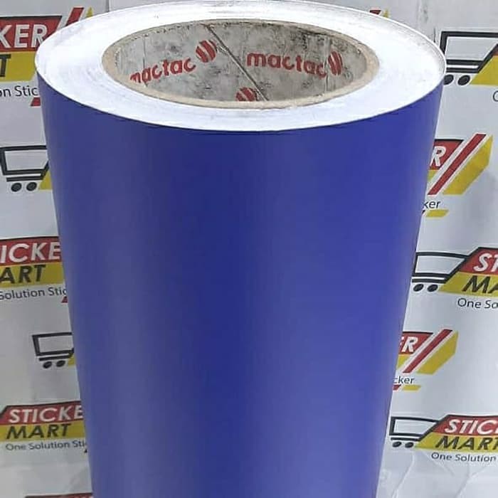 Jual Sticker Vinyl MACTAC Europe Royal Blue Matte 123cm (alt. Oracal ...