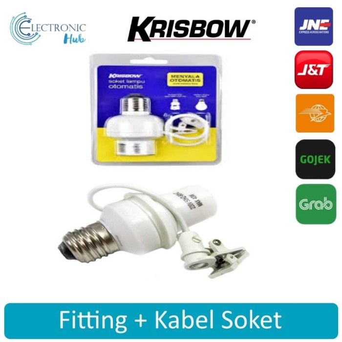 Jual FITTING KABEL SOKET SOCKET LAMPU SENSOR OTOMATIS KRISBOW