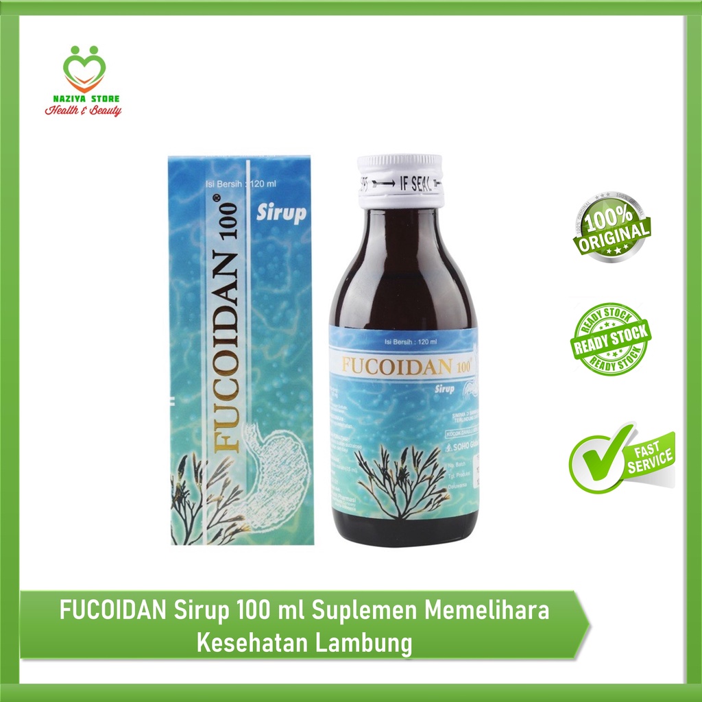 Jual FUCOIDAN 100 MG SYRUP 120 ML Vitamin Lambung Untuk GERD Dan Kembung Pada Mag Gastritis