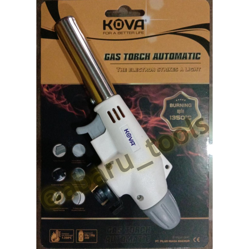 Jual Gas Torch Kova Automatic Kepala Gas Portable Otomatis Shopee