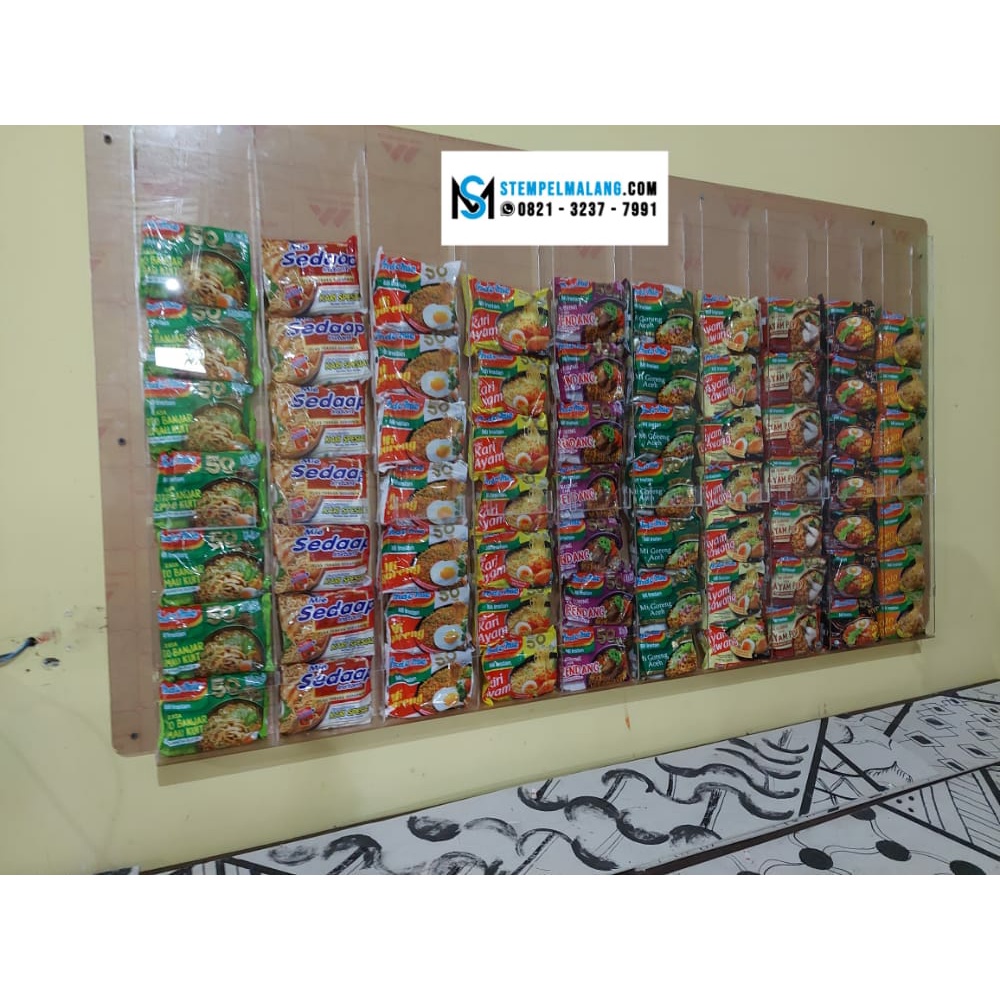 Jual Jua Display Rak Mie Instan Akrilik Rak Mie Warmindo Umkm | Shopee