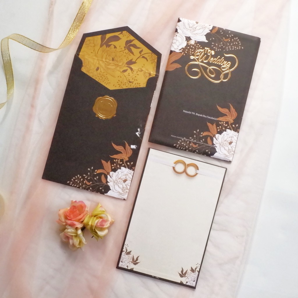 [BISA 10 PCS] Undangan Pernikahan Rustic Hard Cover Papan Tebal Cantik Elegan Murah Bekasi CR7-14