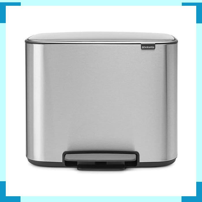 Jual Brabantia Tempat Sampah Pedal Bo 36L Silver 36 Liter Rubbish Bin