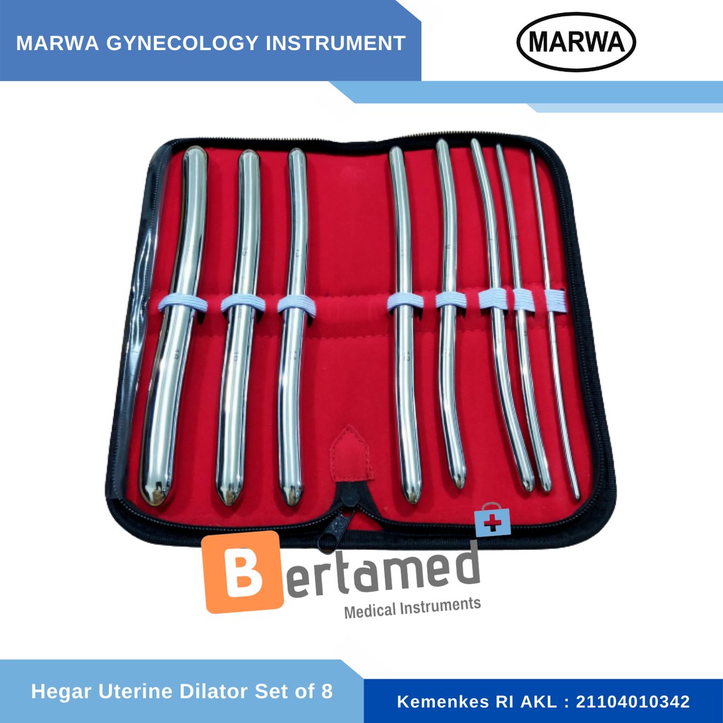Set Di Dilatatori Hegar CynaMed 8 Strumenti A Doppia Estremità 7.5 Pollici Per Uso Medico