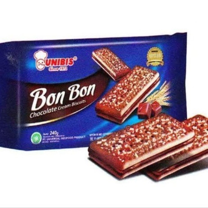 Jual Unibis Bon Bon Chocolate Cream Biscuits / Biscuit Bonbon unibis