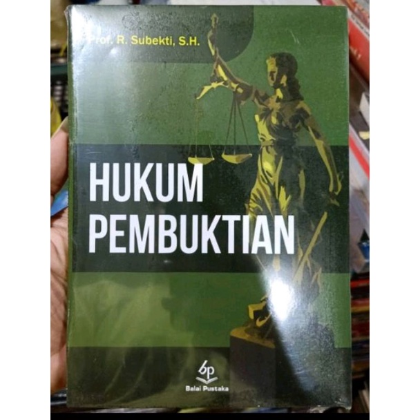 Jual Hukum Pembuktian By Subekti Shopee Indonesia