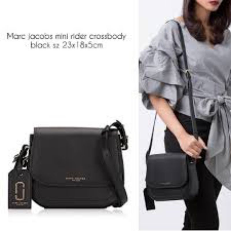 Jual Tas MJ Original Marc Jacobs Mini Rider Leather Crossbody Bag Shopee Indonesia
