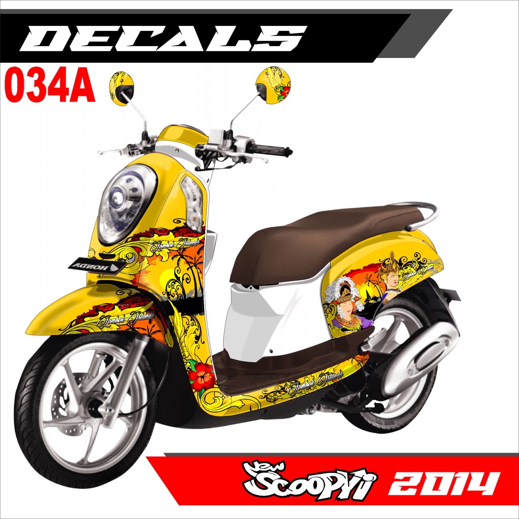 Jual Sticker Decal Stiker Dekal Honda Scoopy 201420152016 FullBody
