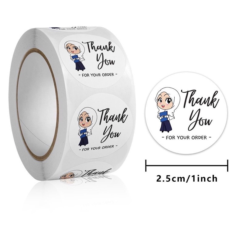 Jual [500pcs] Sticker label motif Bulat Murah /Tempelan kado parcel ...
