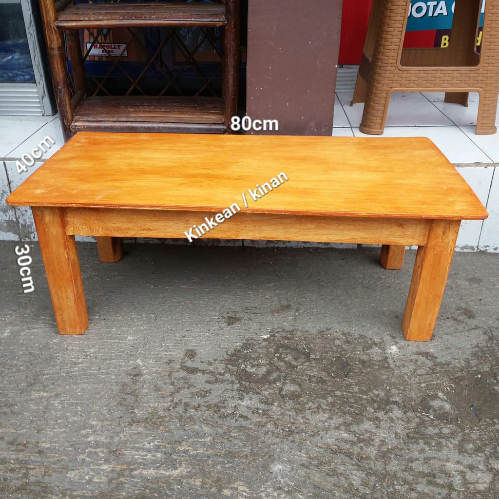 Jual Meja Lesehan Kayu panjang 80cm Shopee Indonesia