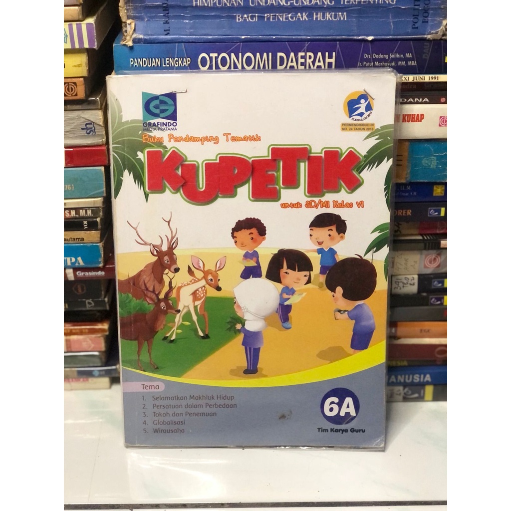 Jual BUKU KUPETIK JILID 6A UNTUK SD KELAS 6 | Shopee Indonesia