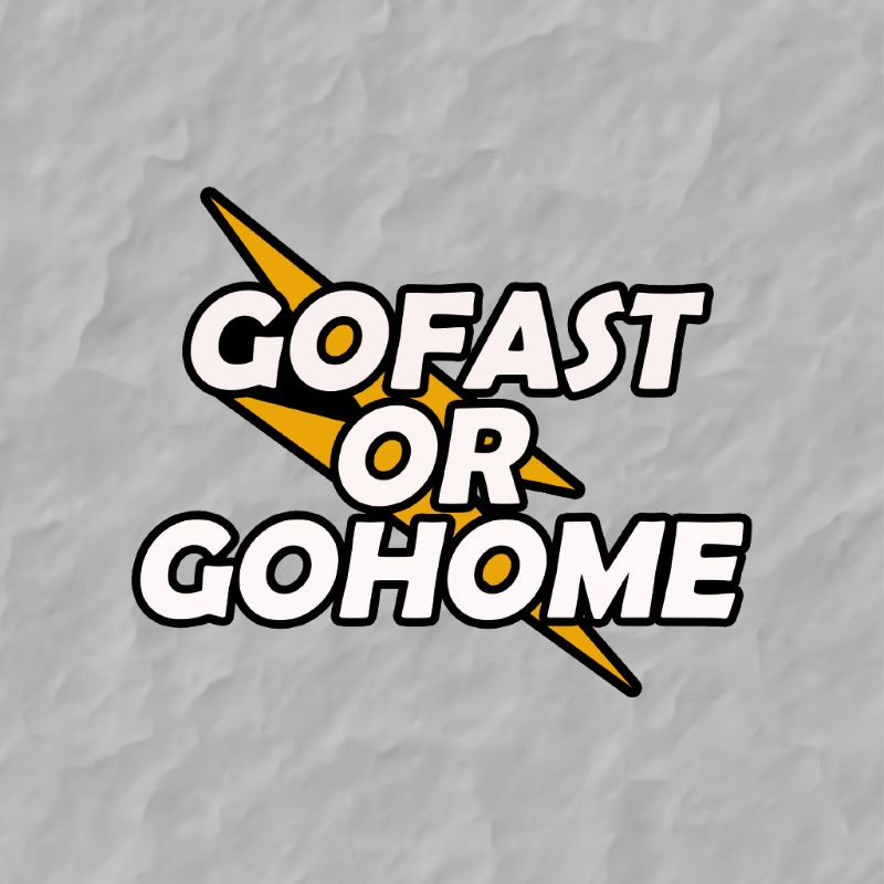 Jual Sticker GOFAST OR GOHOME | Sticker MOTOR | Sticker RACING | Shopee ...