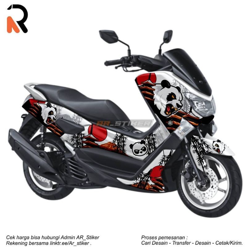 Jual Decal sticker Nmax 115 panda japan | Shopee Indonesia