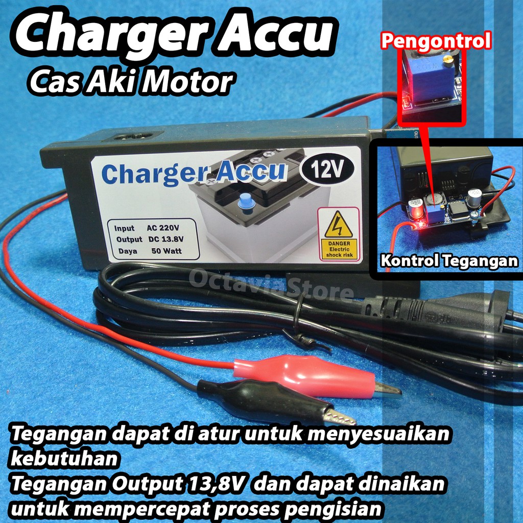 Jual Cas aki 12V for Charger accu motor | Shopee Indonesia