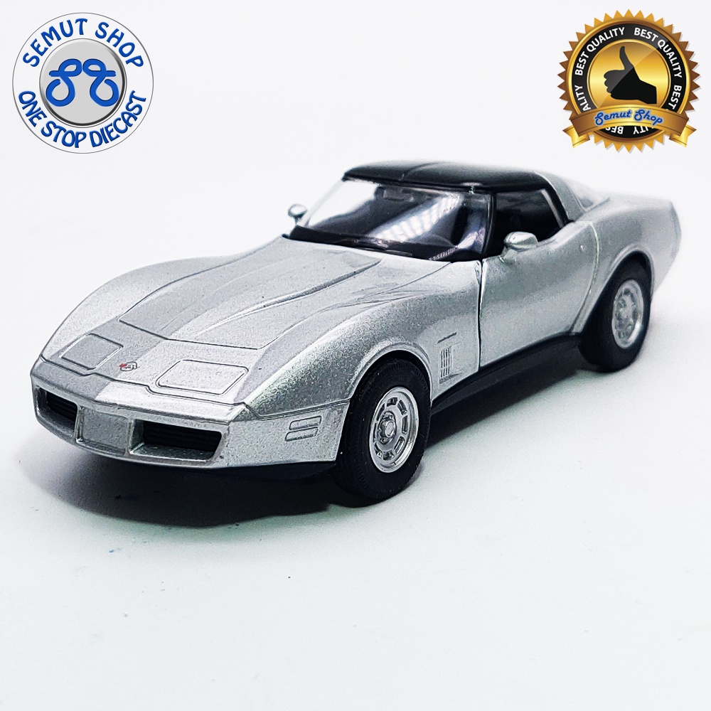 Jual Welly Nex 1982 Chevrolet Corvette Coupe Metalic Miniatur