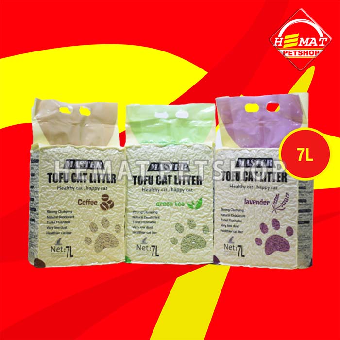 Jual Master Tofu Soya Cat Litter Pasir Gumpal Kucing 7 Litter | Shopee ...