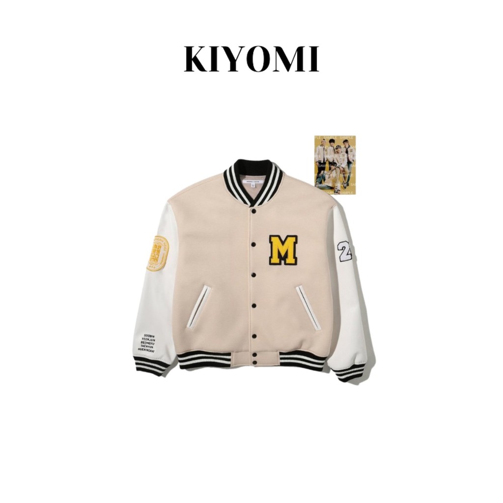 Jual JAKET KPOP TXT MOA CAMPUS VARSITY | Shopee Indonesia