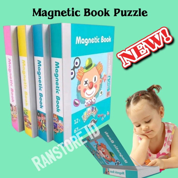 Jual kido, Magnetic book puzzle activity toys magnet buku mainan edukasi  anak - Astronout Kekinian Terlaris