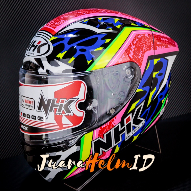 Jual Nhk Helm Gpr Tech Street R Edition Black Pink Glossy Gp R Tech Shopee Indonesia