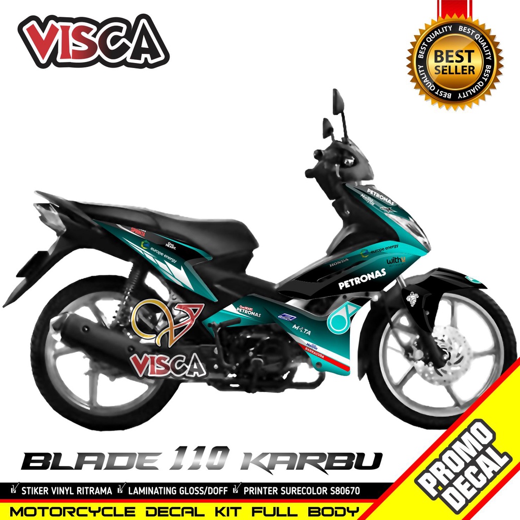 Jual Decal Blade 110 Old Full Body Stiker Motor Blade 110 Full Body ...