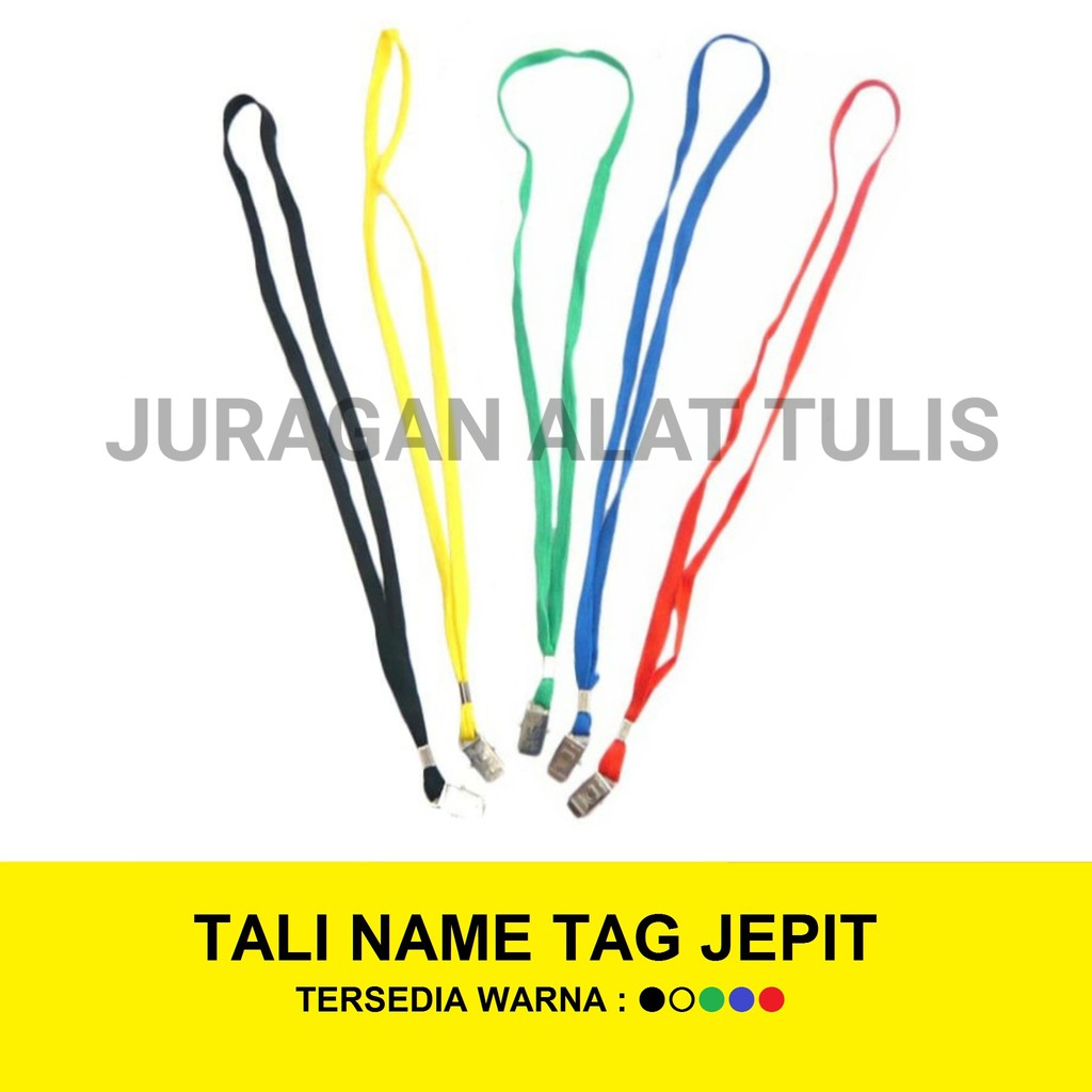 Jual TALI / PENGAIT NAME TAG / ID CARD JEPIT WARNA | Shopee Indonesia