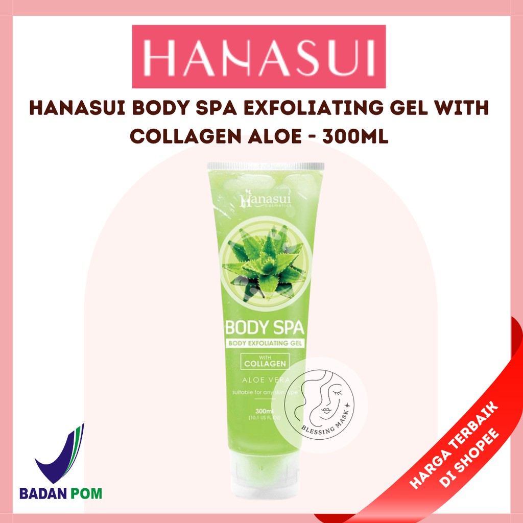 Jual HANASUI Body Spa Exfoliating Gel With Collagen - 300mL Kemasan ...