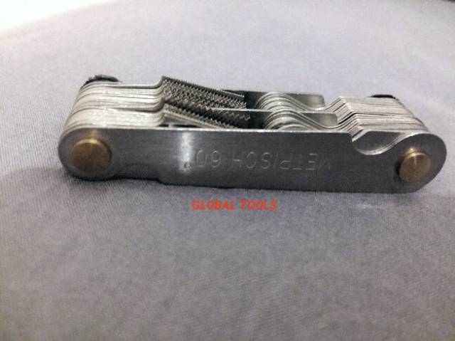 Jual Mal Drat metric inchi pitch gauge metrisch withworth alat pengukur ...